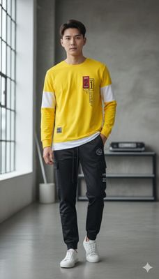 Full Sleeve T-Shirt & Trouser Combo Set_img_2