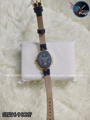 Sonata 8181yl01 Ladies Belt Watch- Golden Dial- Golden Bezel- Blue Belt- TF Code SNT691BF_img_7