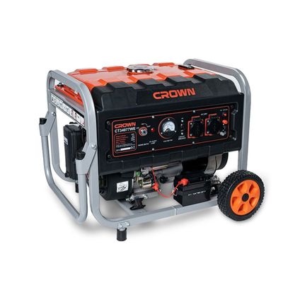 CROWN 2.8KW Professional Gasoline Generator, Max. 3KW, Electric start; CT34077WE_img_0