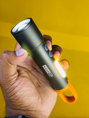 GearUP K57 Multifunctional Rechargeable Torch, Flashlight Zoomable LED Flashlight_img_3