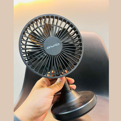 Awei F29 Compact Strong Wind Rechargeable Fan Desktop Silent Fan_img_1