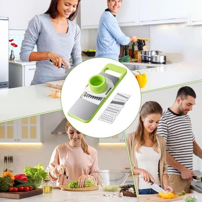 5-in-1 Multifunctional Vegetable Cutter & Slicer – Stainless Steel Blades_img_6