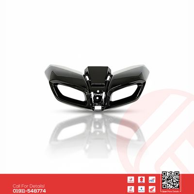 Pilot Light Mask or DRL Mask (Glossy Black) for Yamaha MT15 V2 bike._img_0
