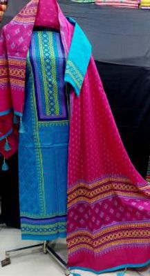 ব্লক প্রিন্ট থ্রি পিস_img_4