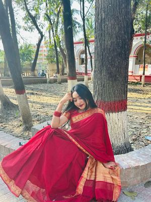 katha Strip Red Sharee_img_3