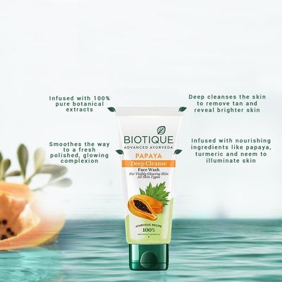 Biotique Papaya Deep Cleanse Face Wash_img_0