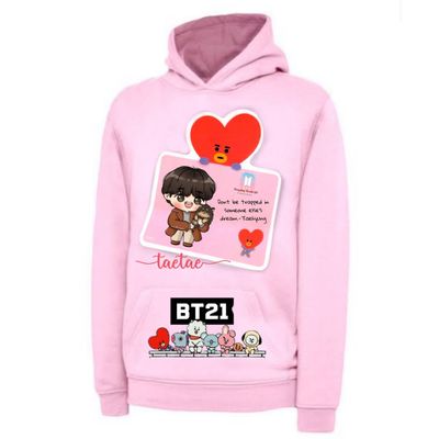 Tata Cartoon Unisex BTS Hoodie_img_3