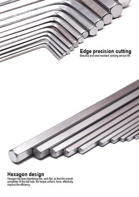 Harden 13Pcs Inch Long Hex Key Wrench Heavy Duty Tools Heat Treat Cr-v 540613_img_5