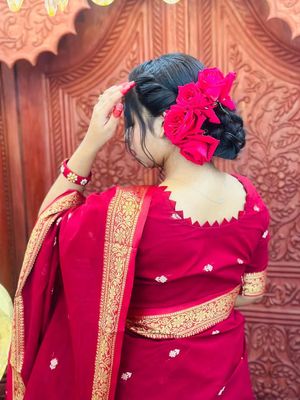 Elegant Red Handloom Sharee_img_7