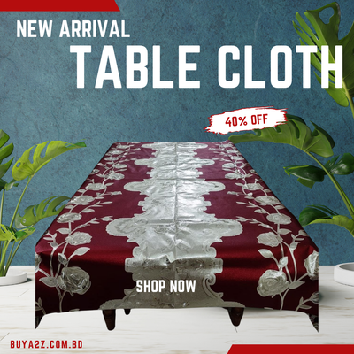 PVC plastic Soft dining Table cloth Mat Table Cover -84 '' by 55'' inches / 7 fit by 4.7 fit ( for 6 chiar table )_img_0