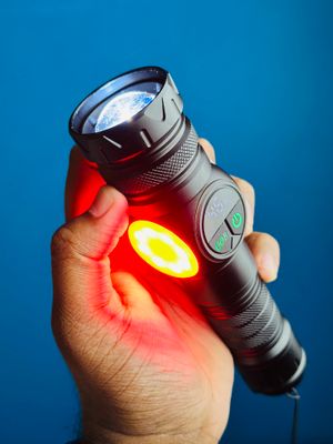 GearUP K60 Rechargeable Flashlight 10W COB + LED Torchlight_img_1