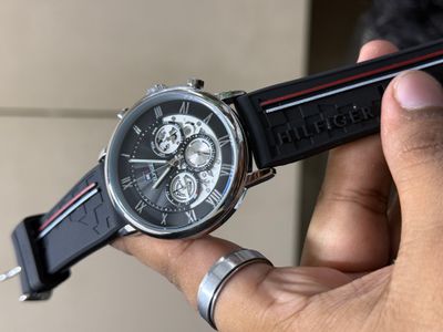 HILFIGER SILICONE BLACK BELT BLACK DIAL_img_0