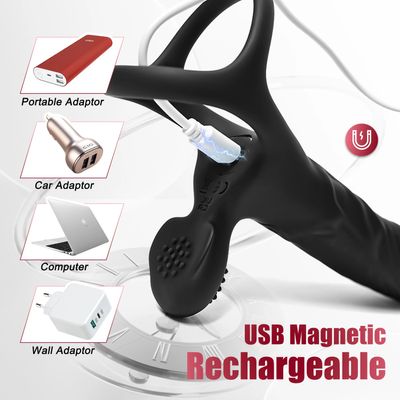 Vibrator Anal Dildo Strap on Dildo Double Penetration Cock Penis Ring Vibrator Anal Plug Prostata Massager Sex Toy for Men_img_2