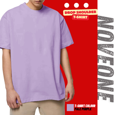 Pale Purple - Drop Shoulder T-shirt for Men_img_0