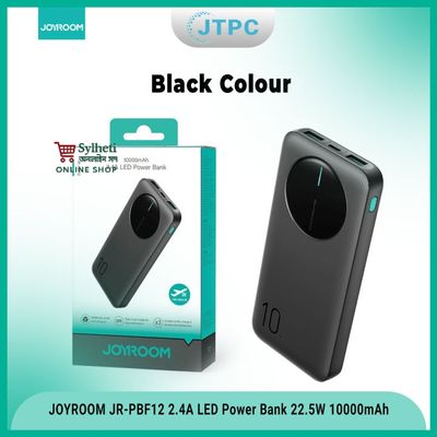 JOYROOM JR-PBF12 LED Monitor 2.4A 10000mAh Power Bank - Black_img_4
