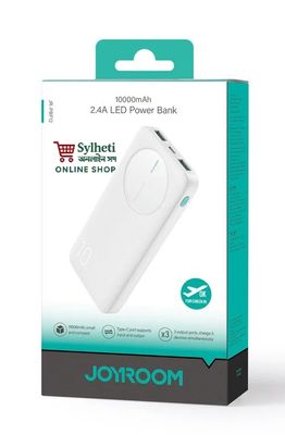 JOYROOM JR-PBF12 LED Monitor 2.4A 10000mAh Power Bank - Black_img_3