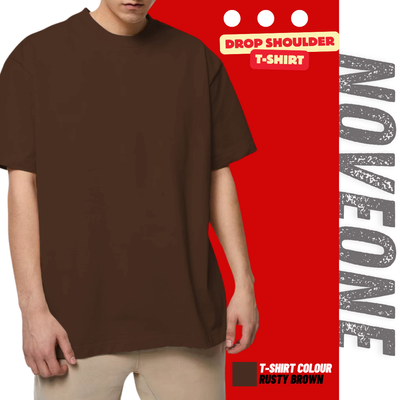 Rusty Brown - Drop Shoulder T-shirt for Men_img_0
