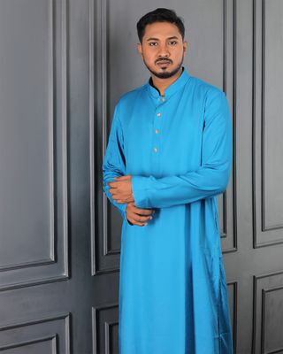 Royal Sapphire Edition Premium solid panjabi_img_1