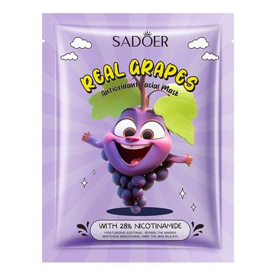 Sadoer Real Grapes Sheet Mask With 28% Nicotinamide_img_0