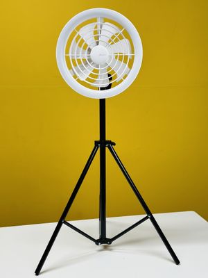 JISULIFE FA17 Rechargeable Fan with LED Light and Table Tripod- White Color_img_6