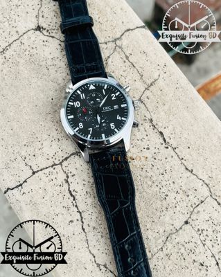 IWC Black Belt Chronograph Watch (AA Grade)_img_0