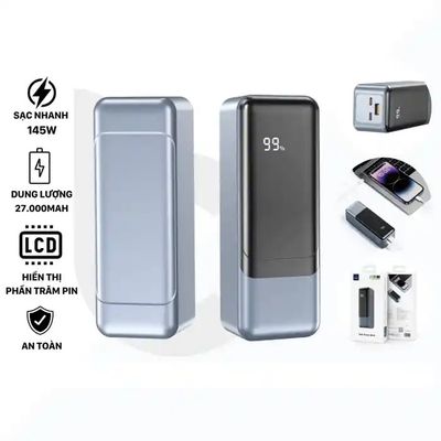 WiWU Tank Series 27000mAh 145W Large Capacity Laptop Power bank_img_9