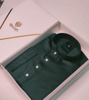 Ajwah’s Luxe Emerald Panjabi_img_2