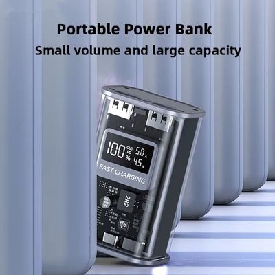 Hoco J105 22.5W Crystal Fast Charging Power Bank 10000 mAh – Gray Color_img_2