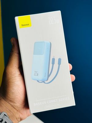 Baseus Comet Series 22.5W 20000mAh Dual Cable Digital Display Power Bank – White Color_img_5