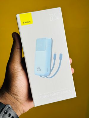 Baseus Comet Series 22.5W 20000mAh Dual Cable Digital Display Power Bank – White Color_img_6