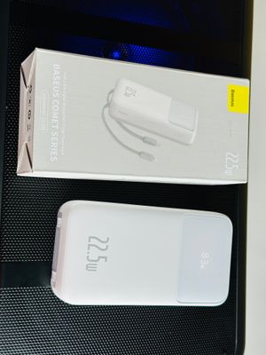 Baseus Comet Series 22.5W 20000mAh Dual Cable Digital Display Power Bank – White Color_img_12