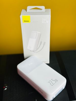 Baseus Comet Series 22.5W 20000mAh Dual Cable Digital Display Power Bank – White Color_img_18