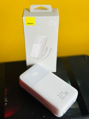 Baseus Comet Series 22.5W 20000mAh Dual Cable Digital Display Power Bank – White Color_img_19