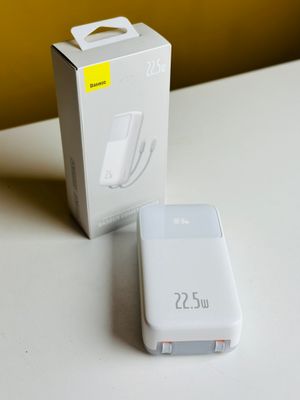 Baseus Comet Series 22.5W 20000mAh Dual Cable Digital Display Power Bank – White Color_img_20