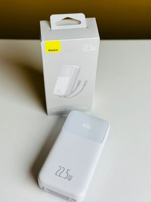 Baseus Comet Series 22.5W 20000mAh Dual Cable Digital Display Power Bank – White Color_img_21