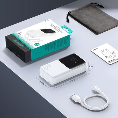 Joyroom JR-PBC07 30W Mini 20000mAh Power Bank With Dual Cables White_img_2