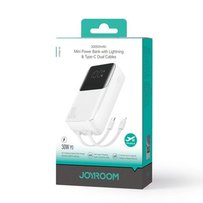 Joyroom JR-PBC07 30W Mini 20000mAh Power Bank With Dual Cables White_img_12