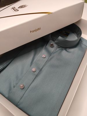 Elite Mist Grey Panjabi_img_1