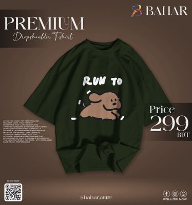 Drop Shoulder T-Shirt (Run to Puppies)_img_5