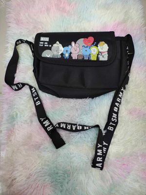 Stylish BT21 Side Bag Pink_img_2
