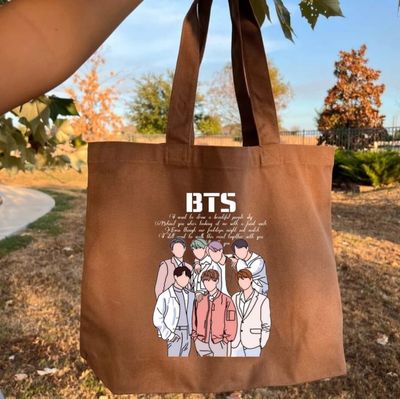 BTS Tote Bag-OT7 Cartoon_img_0