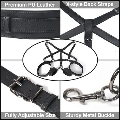 Bondage Kit BDSM Restraints Fetish Erotic Sex Toys Adjustable Handcuffs SM Restraint Wrist And Ankle Cuff Slave Fetish Adult Sex_img_4