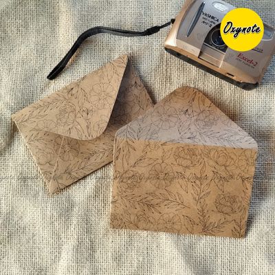 OXYNOTE Premium Designed Vintage Kraft Paper Envelope_img_17