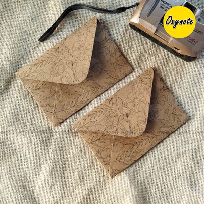 OXYNOTE Premium Designed Vintage Kraft Paper Envelope_img_18