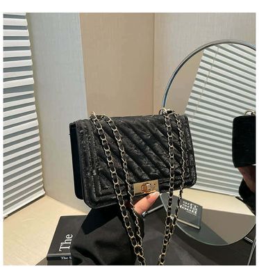 Fashionable New Solid Color PU Embossed Mini Shoulder Bag_img_13