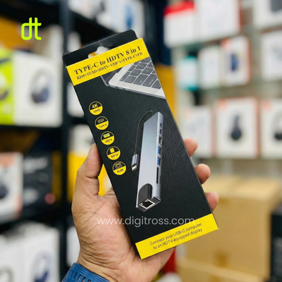 8 in 1 Type C Hub with 1x HDMI, 2x USB A, 2x USB C, RJ45 Ethernet, SD TF Card Reader for Mac Mini, Windows PC, Macbook, Laptop, Android_img_2