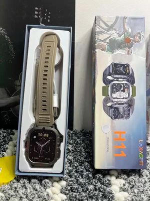 LAXASFIT H11 Smartwatch – Rugged Military Design Bluetooth Call Wireless Charging Fitness & Health Tracker_img_1