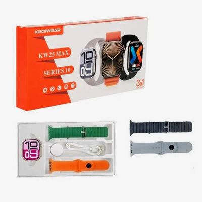KW25 MAX Smart Watch – 1.91″ HD AMOLED Display, Bluetooth Calling ও 3 Premium Straps_img_0