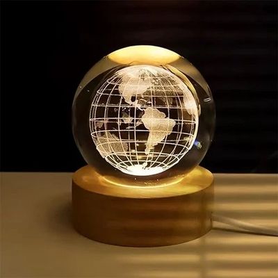 7 Color Changing LED 3D Crystal Ball – Globe_img_1