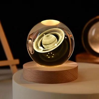 Color Changing LED 3D Crystal Ball – Saturn_img_0
